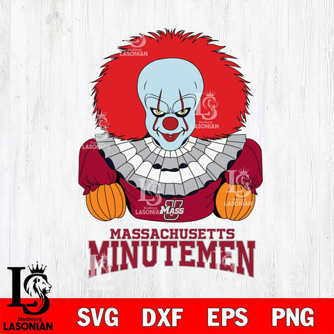 Massachusetts Minutemen Pennywise Horror Sport 3 Svg Eps Dxf Png File, Digital Download