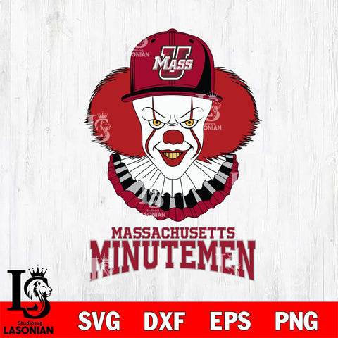 Massachusetts Minutemen Pennywise Horror Sport 4 Svg Eps Dxf Png File, Digital Download