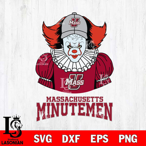 Massachusetts Minutemen Pennywise Horror Sport 7 Svg Eps Dxf Png File, Digital Download