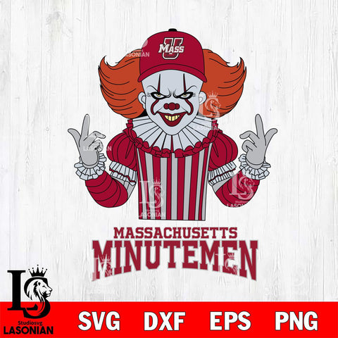 Massachusetts Minutemen Pennywise Horror Sport 8 Svg Eps Dxf Png File, Digital Download