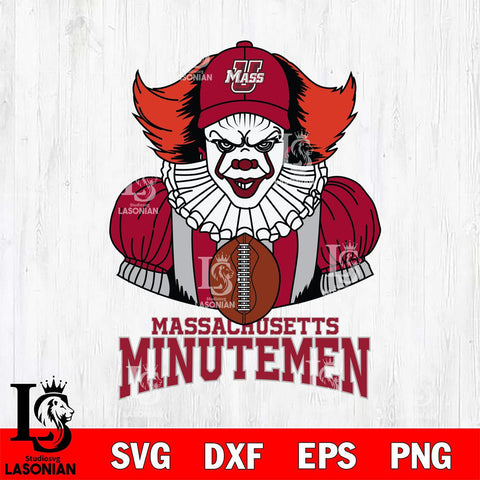 Massachusetts Minutemen Pennywise Horror Sport 9 Svg Eps Dxf Png File, Digital Download