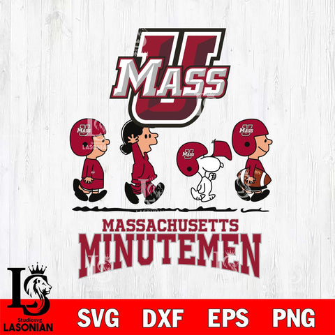 Massachusetts Minutemen Snoopy Sport 12 Svg Eps Dxf Png File, Digital Download