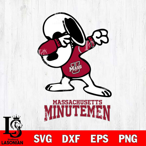 Massachusetts Minutemen Snoopy Sport 3 Svg Eps Dxf Png File, Digital Download