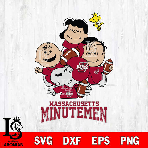 Massachusetts Minutemen Snoopy Sport 4 Svg Eps Dxf Png File, Digital Download