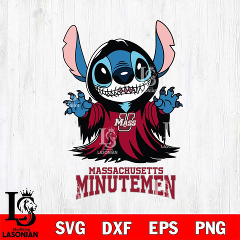 Massachusetts Minutemen Stitch Ghost Svg Eps Dxf Png File, NCAA svg, Digital Download, Instant Download
