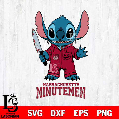 Massachusetts Minutemen Stitch Horror 2 Svg Eps Dxf Png File, NCAA svg, Digital Download, Instant Download