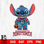 Massachusetts Minutemen Stitch Horror Halloween Svg Eps Dxf Png File, NCAA svg, Digital Download, Instant Download
