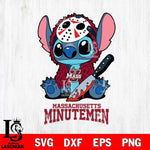 Massachusetts Minutemen Stitch Jason Voorhees Svg Eps Dxf Png File, NCAA svg, Digital Download, Instant Download
