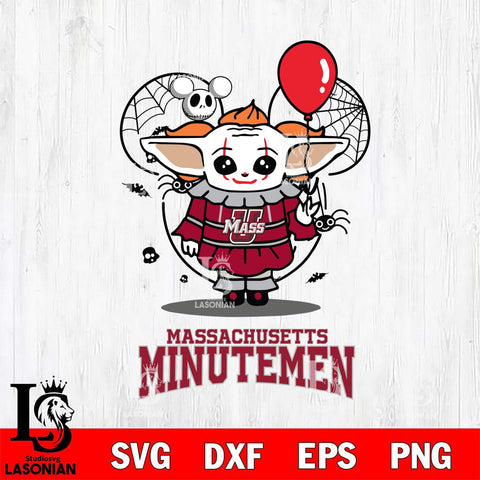 Massachusetts Minutemen Stitch Pennywise Halloween Svg Eps Dxf Png File, Digital Download, Instant Download