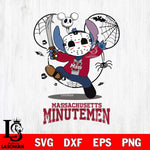 Massachusetts Minutemen Stitch jason voorhees Halloween Svg Eps Dxf Png File, Digital Download, Instant Download