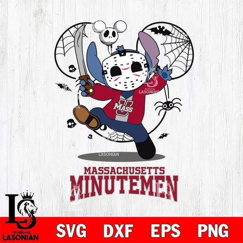 Massachusetts Minutemen Stitch jason voorhees Halloween Svg Eps Dxf Png File, Digital Download, Instant Download