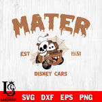 Mater est 1951 Disney cars SVG DXF EPS PNG FILE,Halloween File Cut,Disney Digital Download,Instant Download, Silhouette