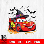 Mc Queen Halloween SVG DXF EPS PNG FILE,Halloween File Cut,Disney Digital Download,Instant Download, Silhouette