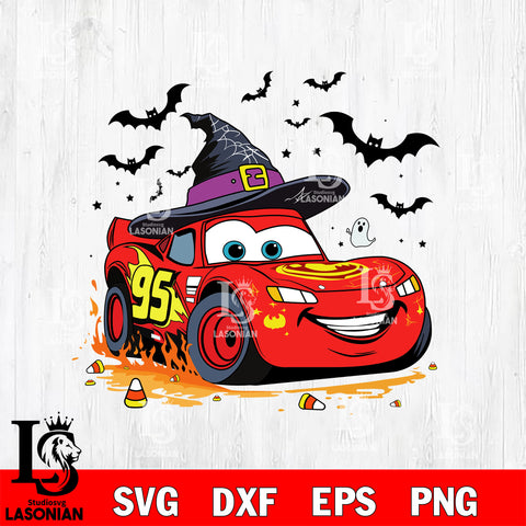 Mc Queen Halloween SVG DXF EPS PNG FILE,Halloween File Cut,Disney Digital Download,Instant Download, Silhouette