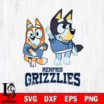 Memphis Grizzlies Bluey Chilli Mode Dance Svg Eps Dxf Png File, Digital Download, Instant Download
