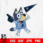 Memphis Grizzlies Bluey sport flag Svg Eps Dxf Png File, Digital Download, Instant Download