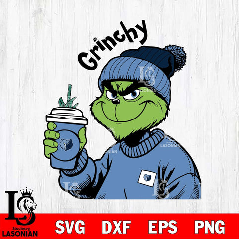 Memphis Grizzlies Boujee Grinch 10 Svg Eps Dxf Png File, Digital Download, Instant Download