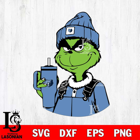 Memphis Grizzlies Boujee Grinch 2 Svg Eps Dxf Png File, Digital Download, Instant Download