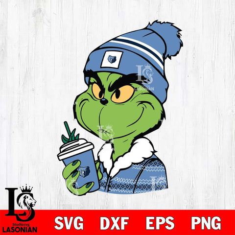 Memphis Grizzlies Boujee Grinch Svg Eps Dxf Png File, Digital Download, Instant Download