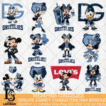 Memphis Grizzlies Disney character NBA Bundle 12 Svg Eps Dxf Png File, Digital Download, Instant Download