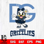 Memphis Grizzlies Dolce And Gabbana Daisy Duck Disney Svg Eps Dxf Png File, Digital Download, Instant Download