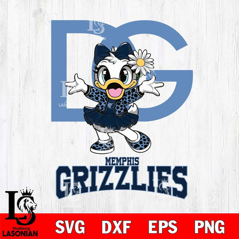 Memphis Grizzlies Dolce And Gabbana Daisy Duck Disney Svg Eps Dxf Png File, Digital Download, Instant Download