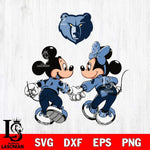Memphis Grizzlies Fan Minnie And Mickey Love Svg Eps Dxf Png File, Digital Download, Instant Download
