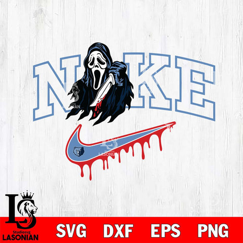 Memphis Grizzlies Ghostface Nike Svg Eps Dxf Png File, Digital Download, Instant Download