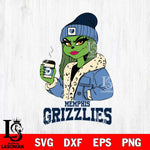 Memphis Grizzlies Girls Grinch Bougie Svg Eps Dxf Png File, Digital Download, Instant Download