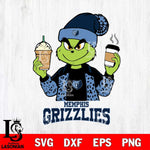 Memphis Grizzlies Grinch 2 coffee Svg Eps Dxf Png File, Digital Download, Instant Download
