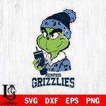 Memphis Grizzlies Grinch Bougie Leopard Svg Eps Dxf Png File, Digital Download, Instant Download