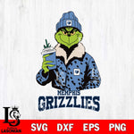 Memphis Grizzlies Grinch Leopard Svg Eps Dxf Png File, Digital Download, Instant Download