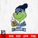 Memphis Grizzlies Grinch hat Svg Eps Dxf Png File, Digital Download, Instant Download