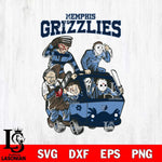 Memphis Grizzlies Jason Voorhees Horror 10 Svg Eps Dxf Png File, NBA svg, Digital Download, Instant Download