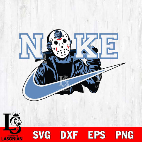Memphis Grizzlies Jason Voorhees Nike Svg Eps Dxf Png File, Digital Download, Instant Download