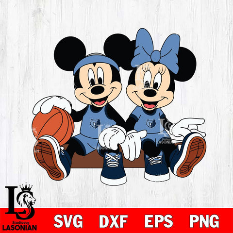 Memphis Grizzlies Mickey Minne 2 Nba Svg Eps Dxf Png File, NBA svg, Digital Download, Instant Download