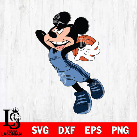 Memphis Grizzlies Mickey Minne 7 Nba Svg Eps Dxf Png File, NBA svg, Digital Download, Instant Download
