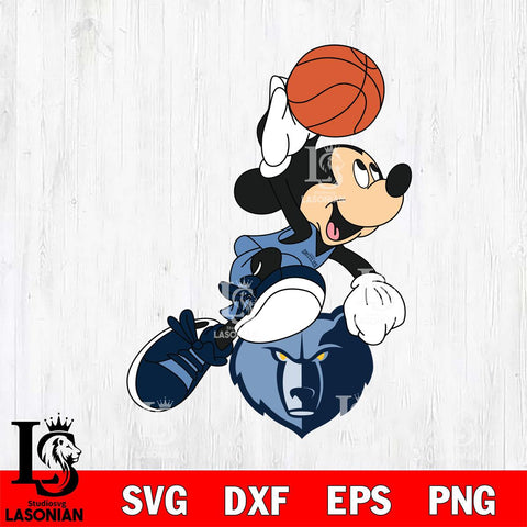 Memphis Grizzlies Mickey Minne 8 Nba Svg Eps Dxf Png File, NBA svg, Digital Download, Instant Download