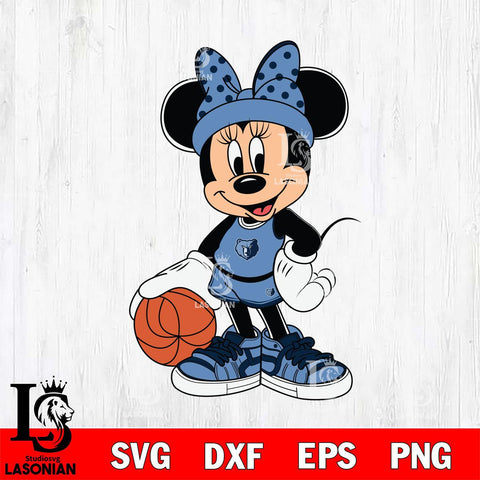 Memphis Grizzlies Mickey Minne Nba Svg Eps Dxf Png File, NBA svg, Digital Download, Instant Download