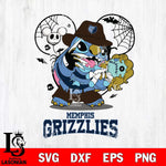 Memphis Grizzlies Stitch Freddy Krueger Halloween Svg Eps Dxf Png File, Digital Download, Instant Download