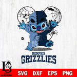 Memphis Grizzlies Stitch Horror Halloween 2 Svg Eps Dxf Png File, Digital Download, Instant Download