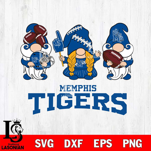 Memphis Tigers 3 Gnomes Football Svg Eps Dxf Png File, Digital Download, Instant Download