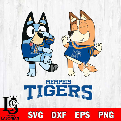 Memphis Tigers Bluey Chilli Sport Svg Eps Dxf Png File, Digital Download, Instant Download