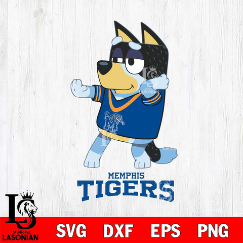 Memphis Tigers Bluey Dad Dance Svg Eps Dxf Png File, Digital Download, Instant Download
