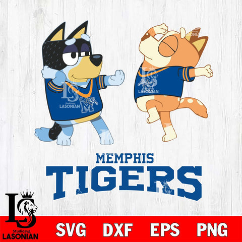 Memphis Tigers Bluey Dance Svg Eps Dxf Png File, Digital Download, Instant Download