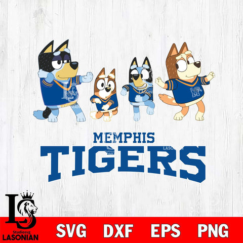 Memphis Tigers Bluey Dance Mode Squats Svg Eps Dxf Png File, Digital Download, Instant Download
