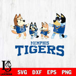 Memphis Tigers Bluey Dance Squats Svg Eps Dxf Png File, Digital Download, Instant Download