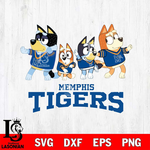 Memphis Tigers Bluey Mode Dance Squats Svg Eps Dxf Png File, Digital Download, Instant Download