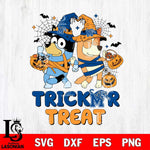 Memphis Tigers Bluey Trick or Treat Halloween 2 Svg Eps Dxf Png File, Digital Download, Instant Download