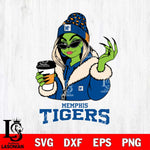 Memphis Tigers Boujee Grinch Girls Christmas Cut Files Cricut, Svg Dxf Eps Png file, Digital download , Silhouette